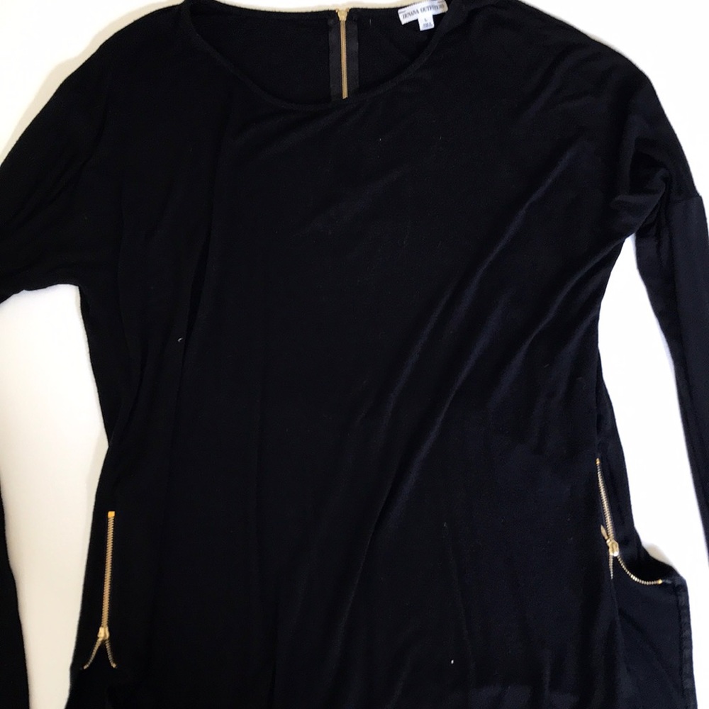 Long sleeve black blouse  - good condition